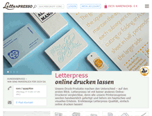 Tablet Screenshot of letterpresso.com